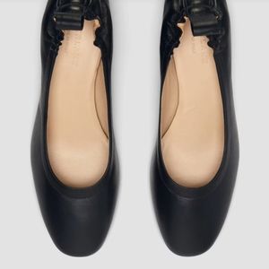 Everlane size 10 The Day Heel black leather ballet silhouette Pump